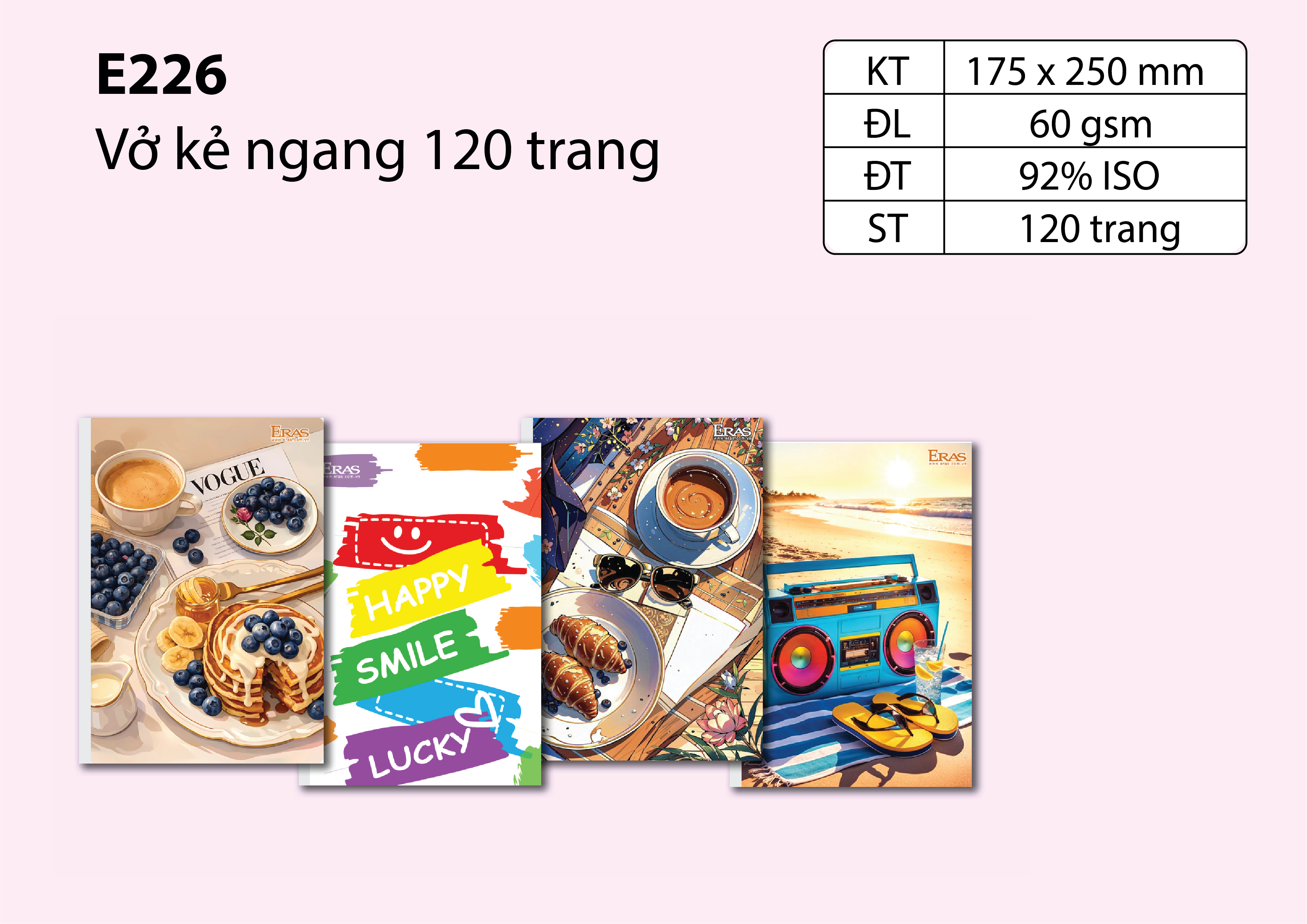 Vở kẻ ngang 120 trang E226